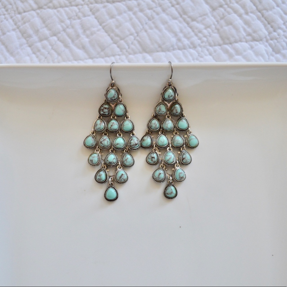 Lucky Brand Turquoise Dangle Earrings